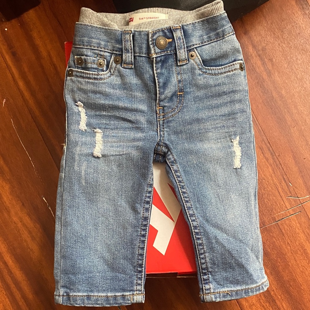 Levi's Distressed Blue Kids Jeans